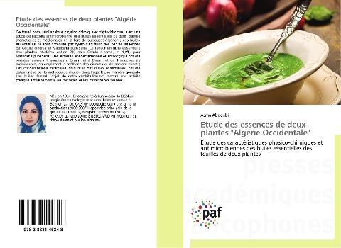 Etude des essences de deux plantes "Algérie Occidentale"