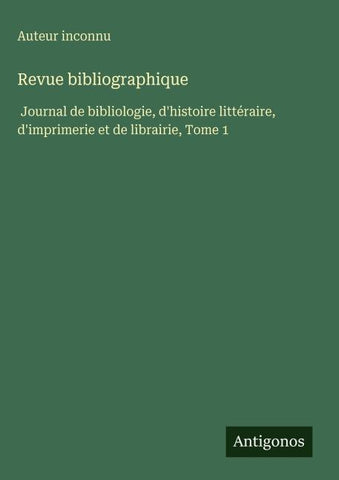 Revue bibliographique