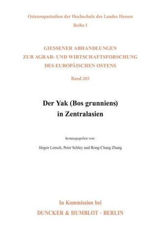 Der Yak (Bos grunniens) in Zentralasien.