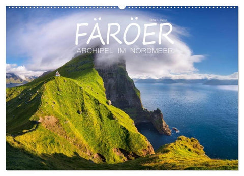 Färöer - Archipel im Nordmeer (Wandkalender 2026 DIN A2 quer), CALVENDO Monatskalender