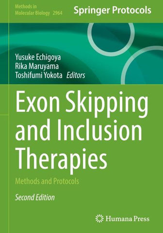 Exon Skipping and Inclusion Therapies