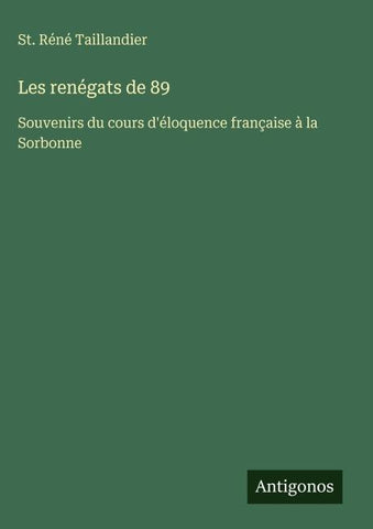 Les renégats de 89