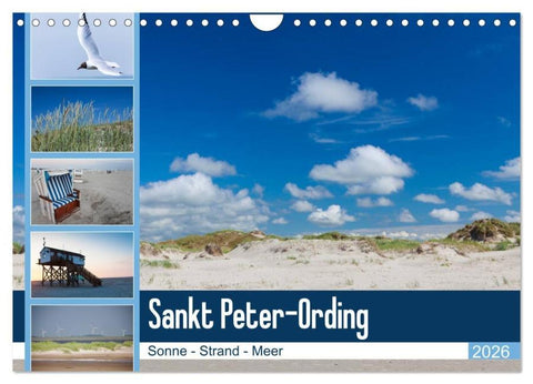 Sankt Peter-Ording. Sonne - Strand - Meer (Wandkalender 2026 DIN A4 quer), CALVENDO Monatskalender