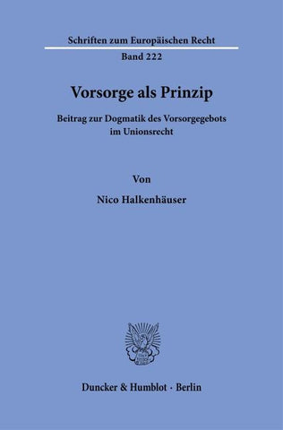 Vorsorge als Prinzip