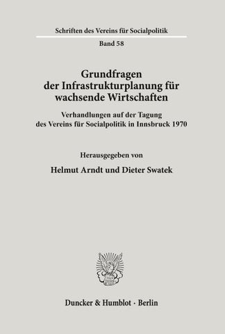 Grundfragen der Infrastrukturplanung für wachsende Wirtschaften.