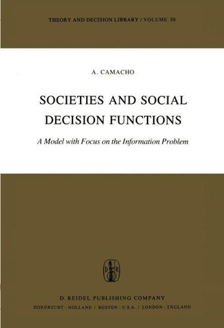 Societies and Social Decision Functions