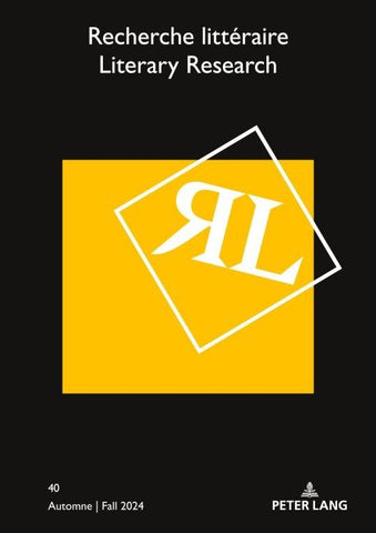 Recherche littéraire / Literary Research