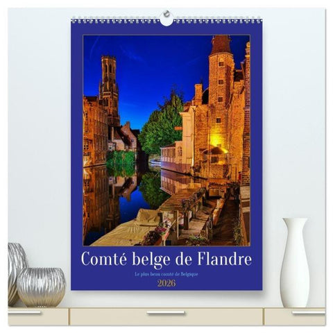 Comté belge de Flandre (Calendrier mural 2026 DIN A2 horizontal) calendrier de bureau