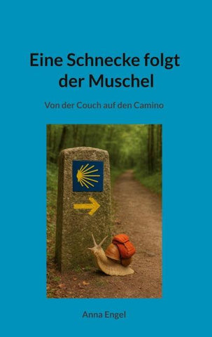 Eine Schnecke folgt der Muschel