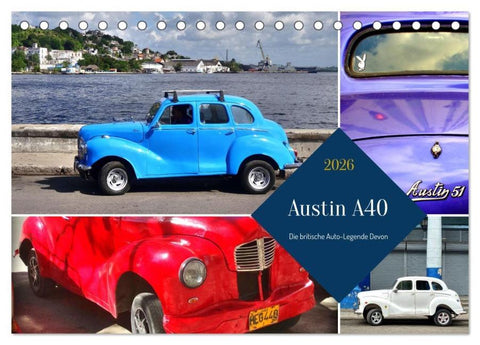 Austin A40 - Die britische Auto-Legende Devon (Tischkalender 2026 DIN A5 quer), CALVENDO Monatskalender