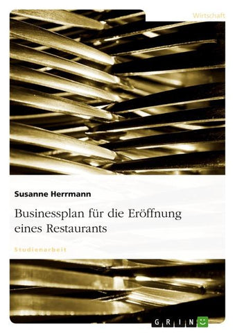Businessplan für die Eröffnung eines Restaurants