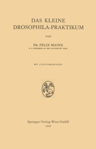 Das Kleine Drosophila-Praktikum