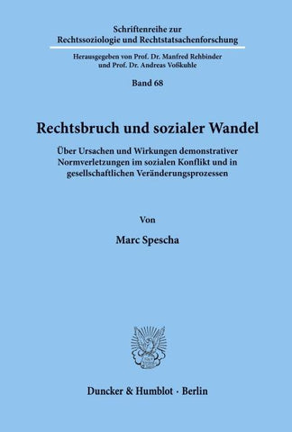Rechtsbruch und sozialer Wandel.