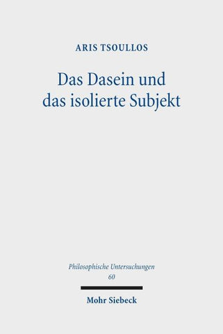 Das Dasein und das isolierte Subjekt
