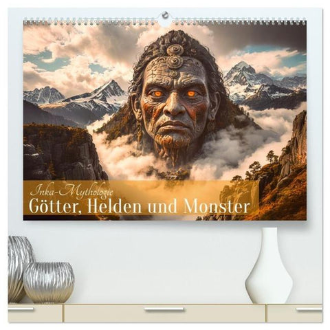 Inka-Mythologie - Götter, Helden und Monster (hochwertiger Premium Wandkalender 2026 DIN A2 quer), Kunstdruck in Hochglanz