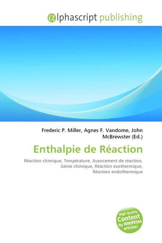 Enthalpie de Réaction