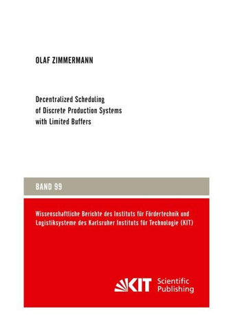 Decentralized Scheduling of Discrete Production Systems with Limited Buffers