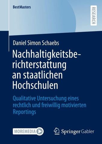 Nachhaltigkeitsberichterstattung an staatlichen Hochschulen