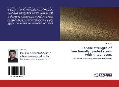 Tensile strength of functionally graded steels with tilted layers