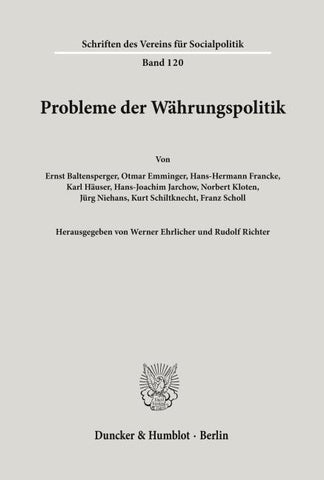 Probleme der Währungspolitik.