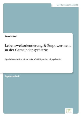 Lebensweltorientierung & Empowerment in der Gemeindepsychatrie