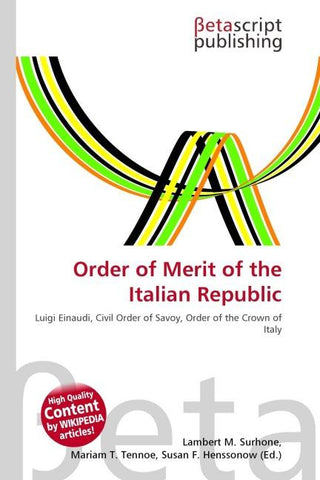 Order of Merit of the Italian Republic