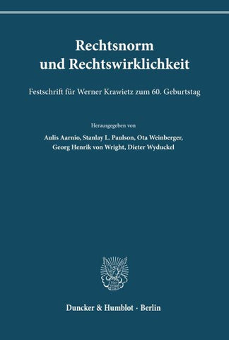 Rechtsnorm und Rechtswirklichkeit.