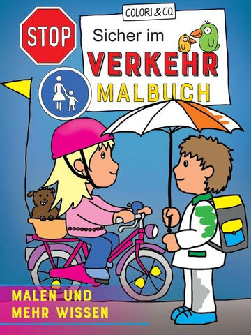 Sicher im Verkehr Malbuch