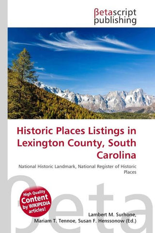 Historic Places Listings in Lexington County, South Carolina
