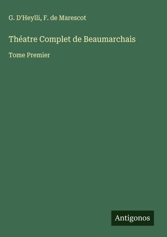 Théatre Complet de Beaumarchais