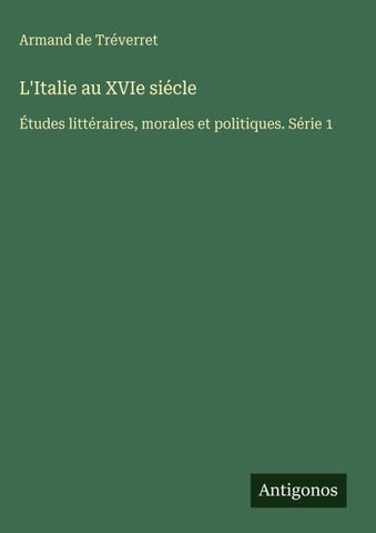 L'Italie au XVIe siécle