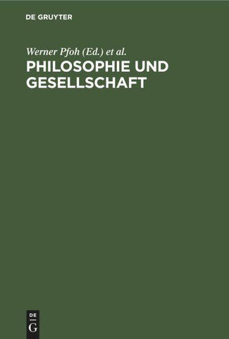 Philosophie und Gesellschaft