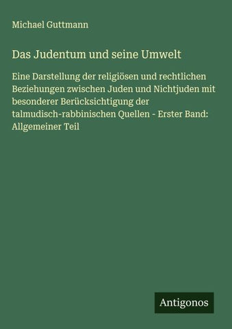 Das Judentum und seine Umwelt