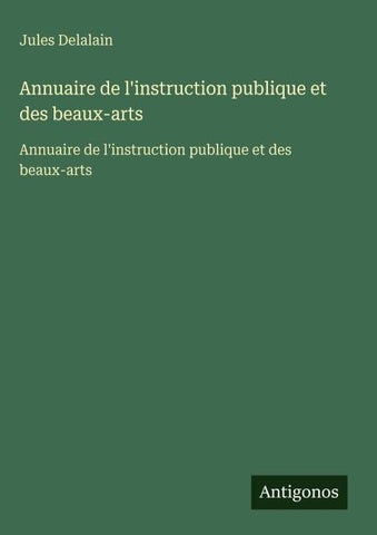 Annuaire de l'instruction publique et des beaux-arts