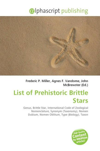 List of Prehistoric Brittle Stars