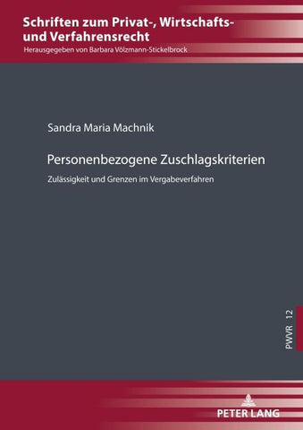 Personenbezogene Zuschlagskriterien