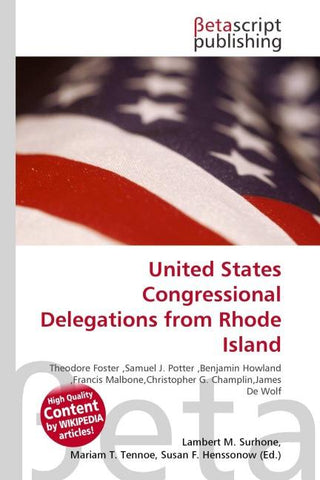 United States Congressional Delegations from Rhode Island