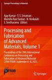 Processing and Fabrication of Advanced Materials, Volume 1