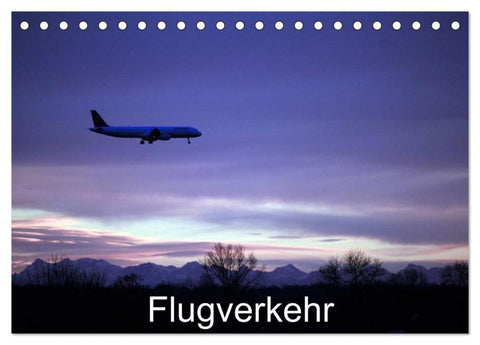 Flugverkehr (Tischkalender 2026 DIN A5 quer), CALVENDO Monatskalender