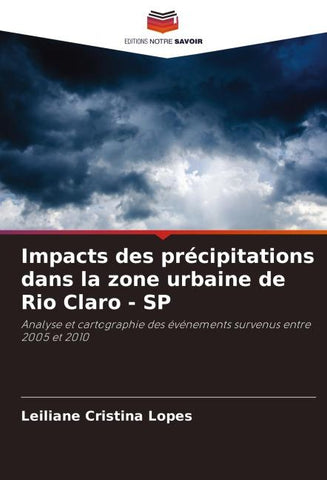 Impacts des précipitations dans la zone urbaine de Rio Claro - SP
