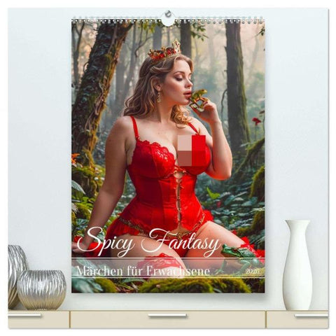 Spicy Fantasy - Märchen für Erwachsene (hochwertiger Premium Wandkalender 2026 DIN A2 hoch), Kunstdruck in Hochglanz