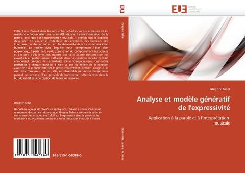 Analyse et modèle génératif de l'expressivité