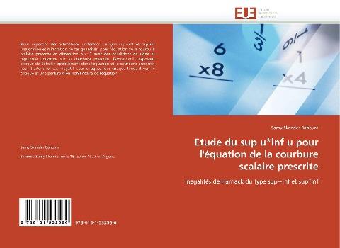 Etude du sup u*inf u pour l''équation de la courbure scalaire prescrite