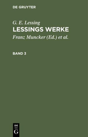 Lessings Werke. Band 3