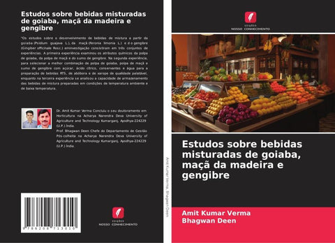 Estudos sobre bebidas misturadas de goiaba, maçã da madeira e gengibre