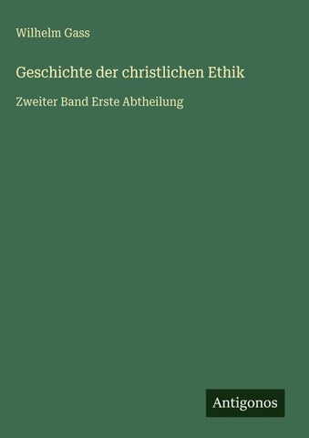 Geschichte der christlichen Ethik