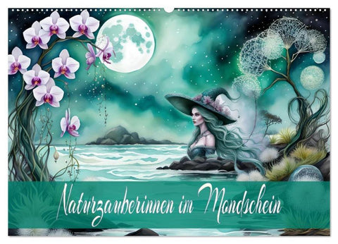 Naturzauberinnen im Mondschein (Wandkalender 2026 DIN A2 quer), CALVENDO Monatskalender