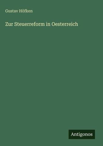Zur Steuerreform in Oesterreich
