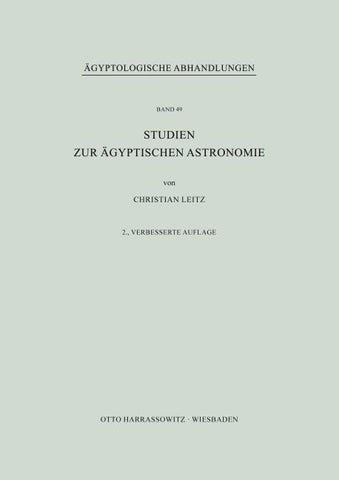 Studien zur ägyptischen Astronomie