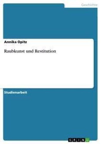 Raubkunst und Restitution